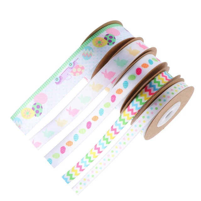 5 Rollen von Ostern Party Ribbon Dekors Zarte Geschenkverpackung Bänder