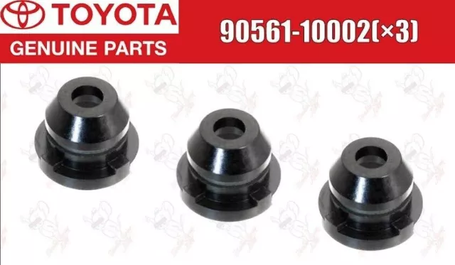 Toyota OEM Fuel Injector Nozzle Holder Cap Pack 90561-10002(×3) genuine
