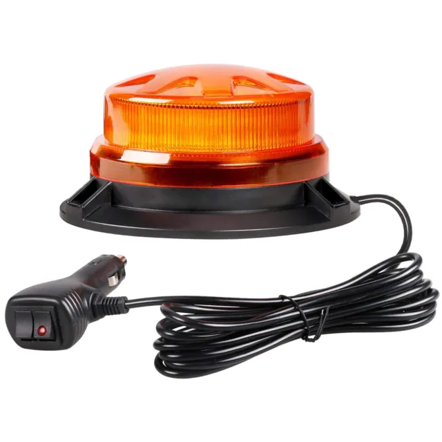 LED Rundumleuchte Warnleuchte Magnet Warnlicht Blinkleuchte Strobe Light 12V-24V