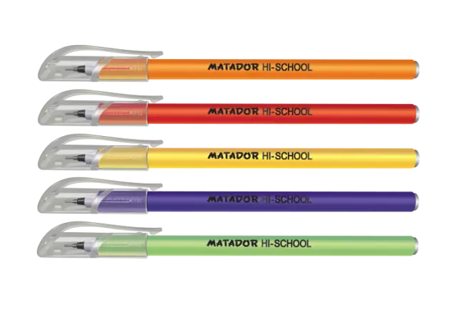 MATADOR HI-SCHOOL BALLPOINT GEL INK- Black, Blue &Red Ink 12 PCS: ✔FAST Delivery