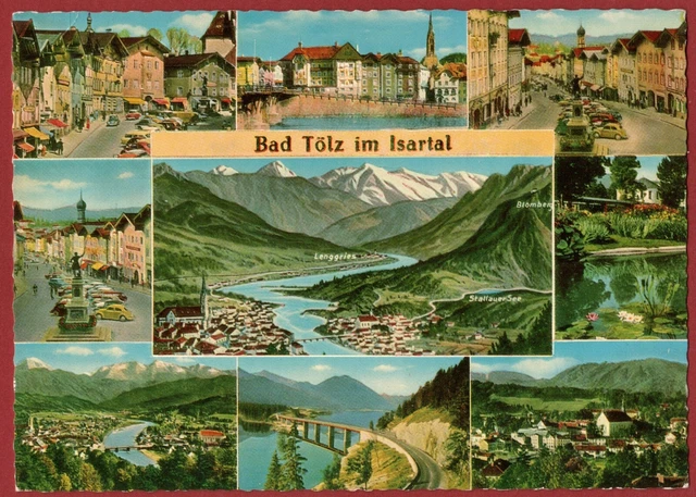 Bad Tölz im Isartal Oberbayern Gebirgskarten-Verlag Peter Triem Eichenau AK
