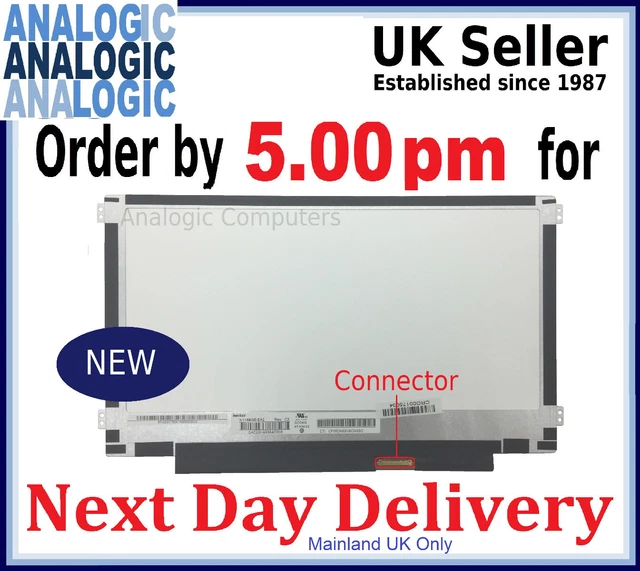 Dalle écran LCD LED 11.6" Pour HP Stream 11-R000nf - Résolution 1366x768, Connecteur 30 Pins