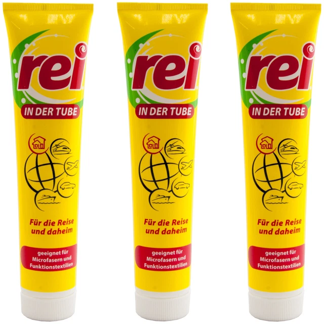 Rei IN The Tube 3 X 4.2oz -for Die Trip And Home - Suitable for Microfibre
