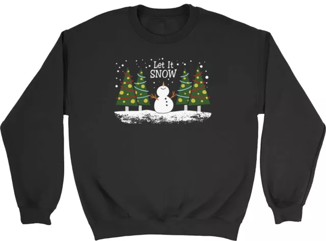Felpa Let It Snow Natale Natale Bambini Bambini Bambini Ragazzi Ragazze Regalo