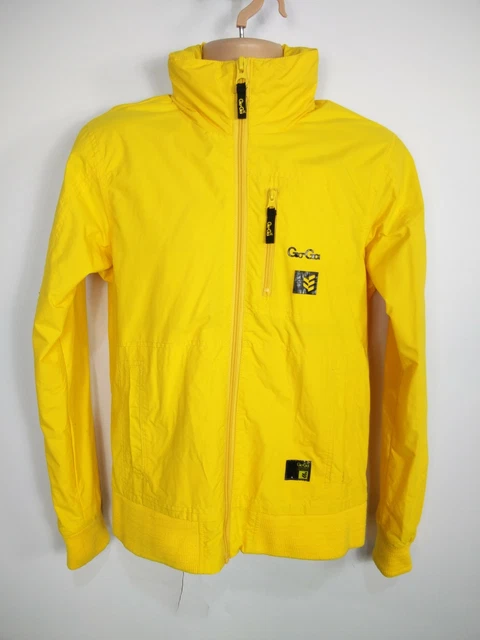 MENS GIO GOI Batalion Size Small Bright Yellow Zip Up Hood