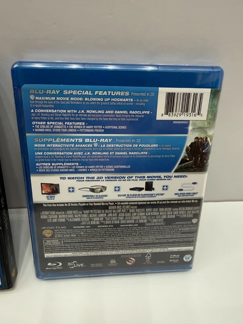 HARRY POTTER AND The Deathly Hallows Part 2 3D Blu-ray With Lenticular ...