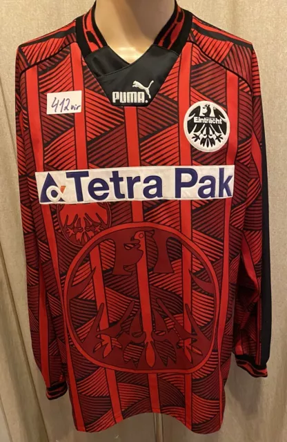 Eintracht Frankfurt Original Puma Langarm Trikot 1995/96 "Tetra Pak" Gr.XL