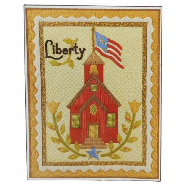 Patrón de edredón de iglesia Liberty American Flag 22x28 - 4 de julio