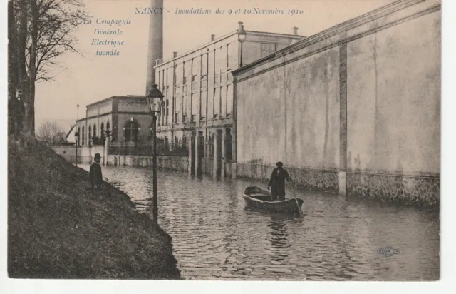 NANCY - Meurthe & Moselle - CPA 54 - Compagnie Generale Electrique Innondée 1910