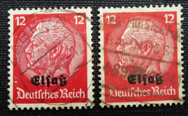 Deutsches Reich Besetzungsausgaben 1940. Elsaß. Bahnpost Stempel, Zabern. 918