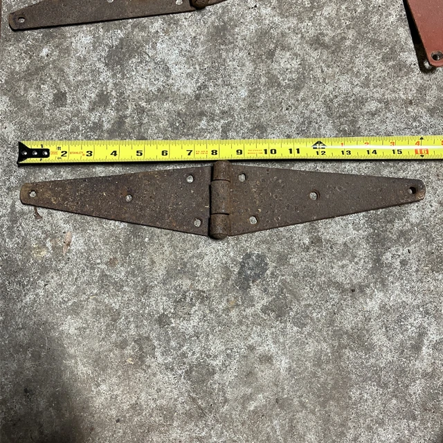 (1) Antique Barn Door Strap Hinges 16” Vintage 2