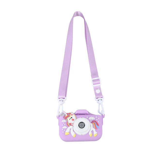 (Purple)Digital Camera Toy Cute Shell Auto Power Off Rechargeable 2.0 Inch