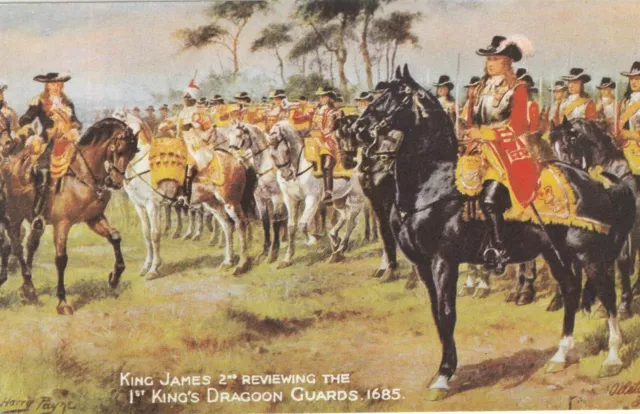 military old postcard army english england 1 kings dragoon guards horse soldiers