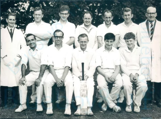 1965 Preesall 2nd 11 Team Fylde Am Cricket League original Press photo 7x5.5