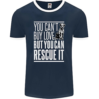 T-shirt You Cant Buy Love Funny Resue cane cucciolo da uomo fotoL