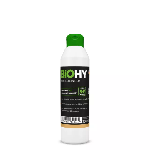 BiOHY Polsterreiniger 250ml, Polsterreiniger, Matratzenreiniger, Bio-Konzentrat