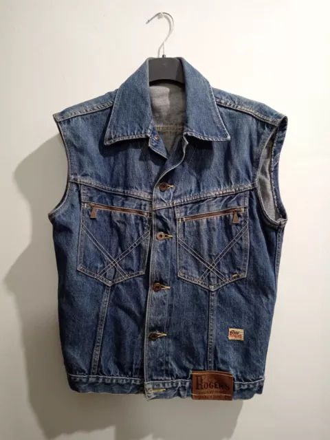 Smanicato Giacca Giubbotto Di Jeans Vintage ROY ROGERS