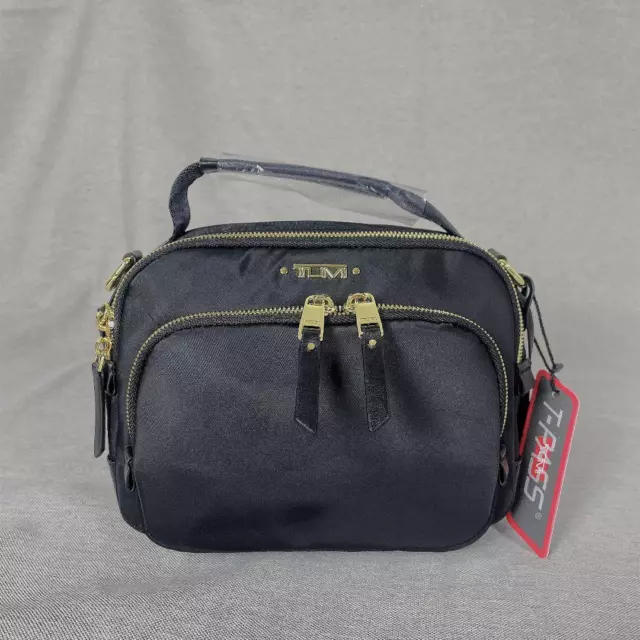 TUMI Voyageur Troy Shoulder Bag Crossbody Black Nylon cute