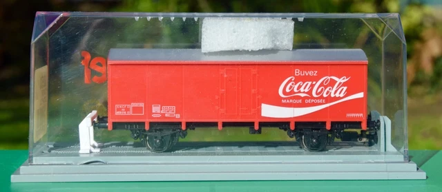 Wagon couvert coca-cola jouef en boite cristal ref 626500 comme neuf