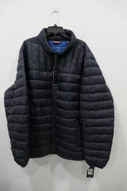 NEW Tommy Hilfiger Men's Packable Down Puffer Jacket Blue 3XT Tall Quilted