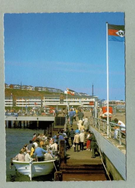 1 Ak Helgoland - Ausbooten Landungsbrücke