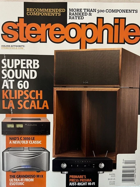 Stereophile Magazine April, 2022 Recommended Components Issue-497 Klipchs