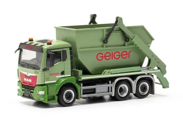 Camion avec benne déposable AK16 GEIGER – MAN TGS 6x2