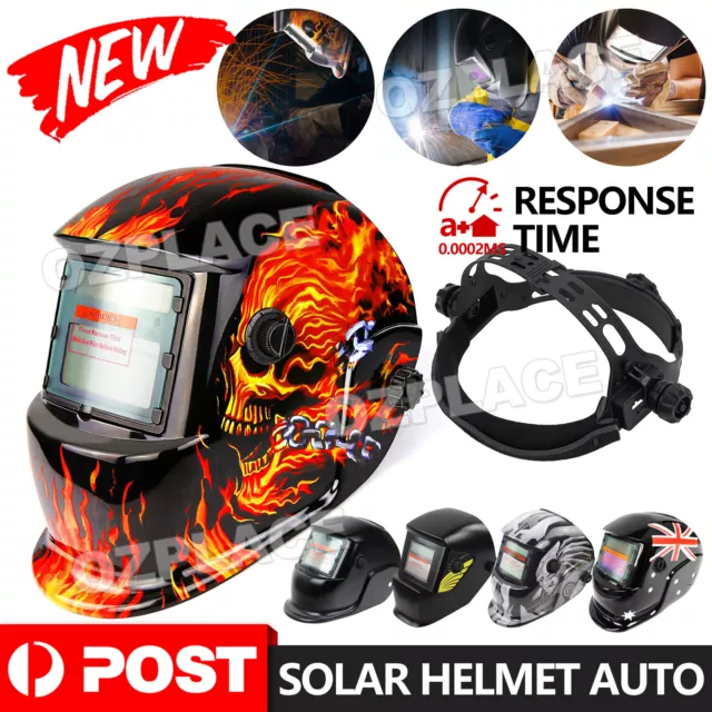 Solar Helmet Auto Darkening Welding Welder Lens ARC TIG MIG MAG Large View