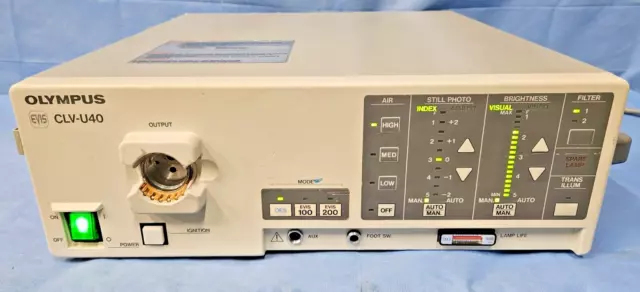 Olympus CLV-U40 Endoscopy Light Source, Less Than 50 hrs On New Bulb!  TESTED!