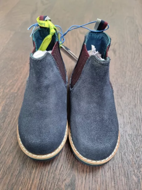 Stivali Chelsea in pelle scamosciata Ted Baker nuovi per ragazzo taglia 7/24 nuovi con etichette nuovi con etichetta £50 3