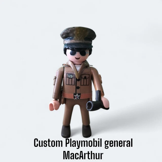 PLAYMOBIL Custom WW2 CAPELLAN CURA EJERCITO USA PARACAIDISTA GUERRA MUNDIAL - Foto 7