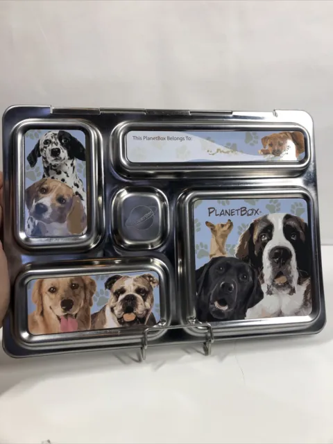planet box lunch box dogs Compartment Lunch Metallic Box
