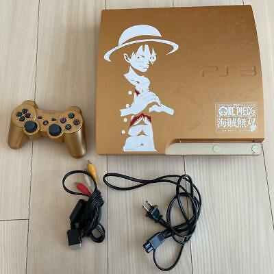 Sony PLAYSTATION 3 PS3 One Piece Gold 320GB Console Édition Limitée Bonne