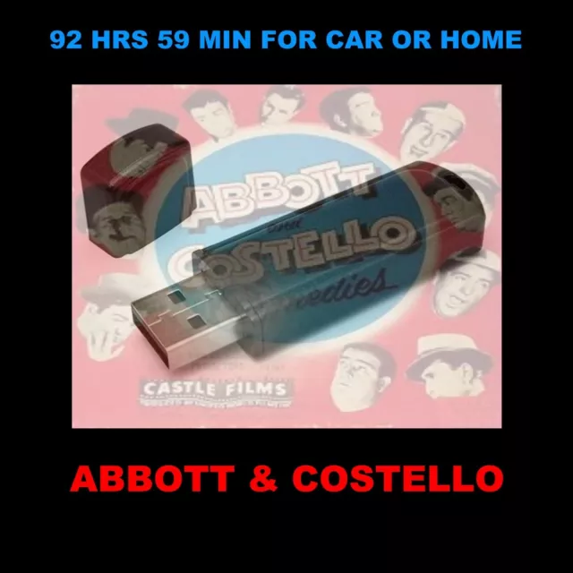 Abbott & Costello. Enjoy All 195 Old Time Radio Shows On A Usb Flash Drive!