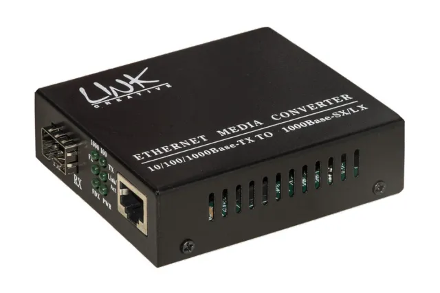 Convertisseur de fibre optique Link 10 100 1000 avec module SFP Lkmcsfp Media C