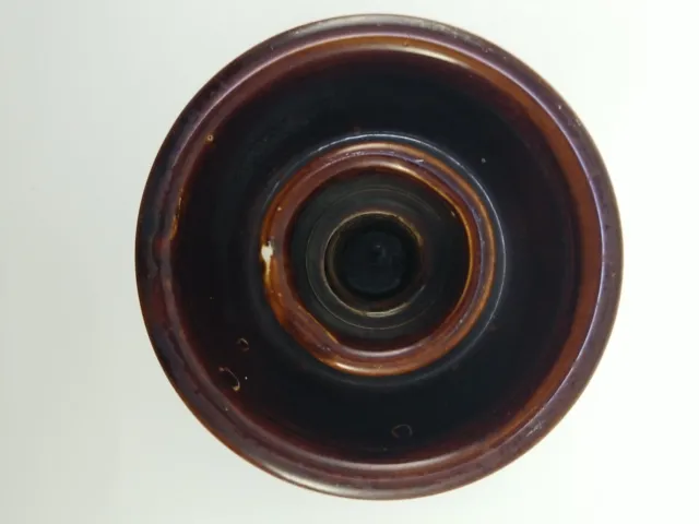 Pinko #63 High Voltage Saddle Brown Porcelain Insulator 9