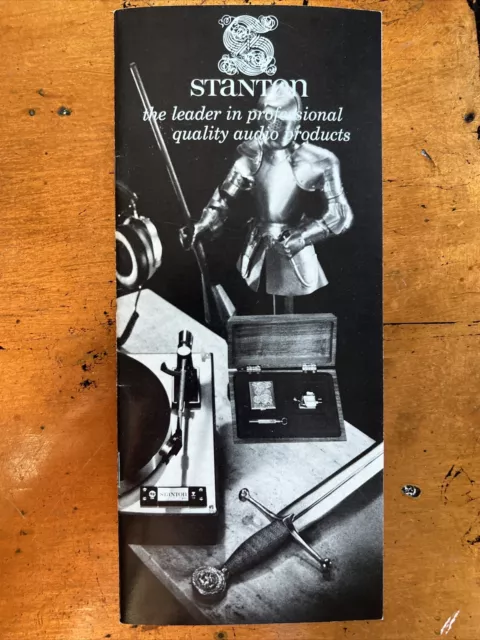 Vintage STANTON  Magnetics Corporation Turntable Cartridge Brochure Catalog Rare