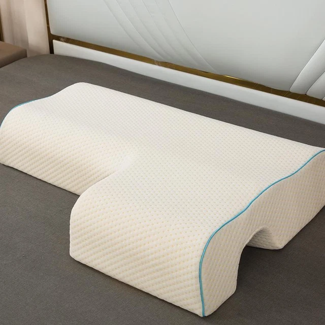Couples Pillow Arched Cuddle Pillow W/Memory Foam Pressure hand Pillow foam