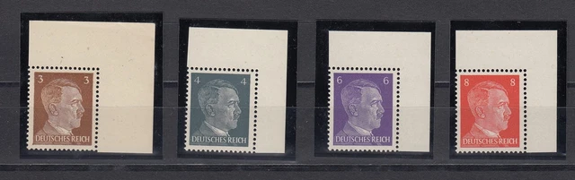 Propagandafälschungen MiNr. 23 - 26 ** Eckrand, signiert Zierer