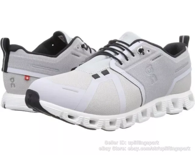 On Cloud 5 3.0 Waterproof Glacier/White Athletic Sneakers - Unisex Running Shoes