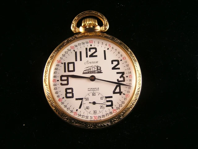VINTAGE ARNEX INCABLOC Pocket Watch Swiss Made 17 Jewel Railroad
