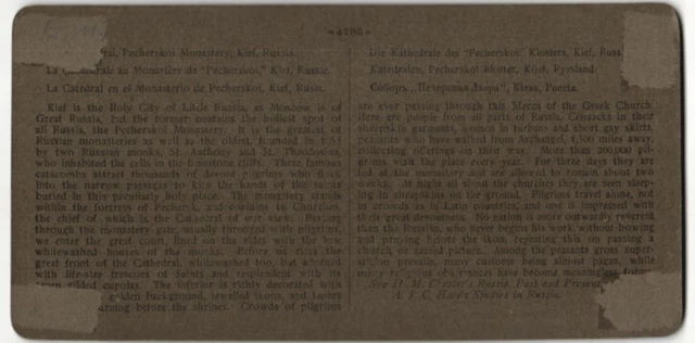 Stereo-Fotografie H.C. White Co., London, Ansicht Kiew, Cathedral of the Asenci 2
