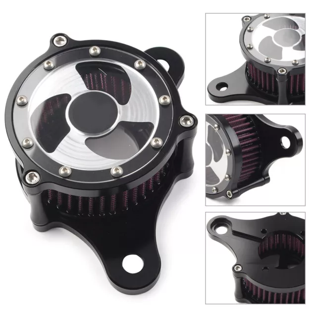 Air Cleaner Red Intake Filter For Harley Dyna Fat Bob Wide Glide Softail Alum