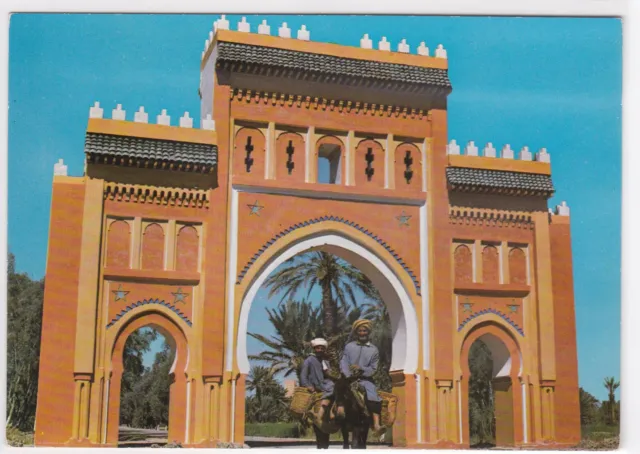 Carte Postale Couleur Cpsm Maroc Pittoresque L'entree Du Ksar