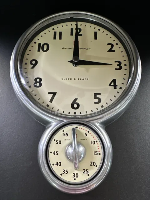 Bengt Ek wall clock, timer, aluminium