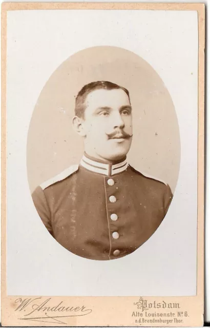 CDV photo Soldat - Potsdam 1890er