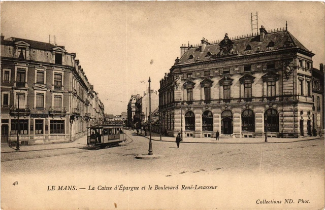 CPA FRANCE 72 "Le Mans, le boulevard René Levasseur" | 72 sarthe : le mans (72) | Ref: 54648