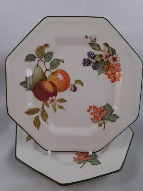 Johnson Brothers Fresh Fruit Side Plates x 2 16 cm Vintage British