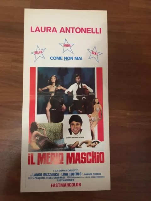 Locandina,31,Il Merlo Maschio Laura Antonelli,Buzzanca Toffolo Sex Erotico