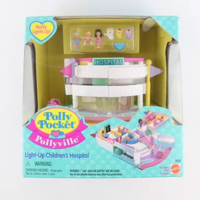 POLLY POCKET 1995 LIGHT UP Children's Hospital *NEW & SEALED*